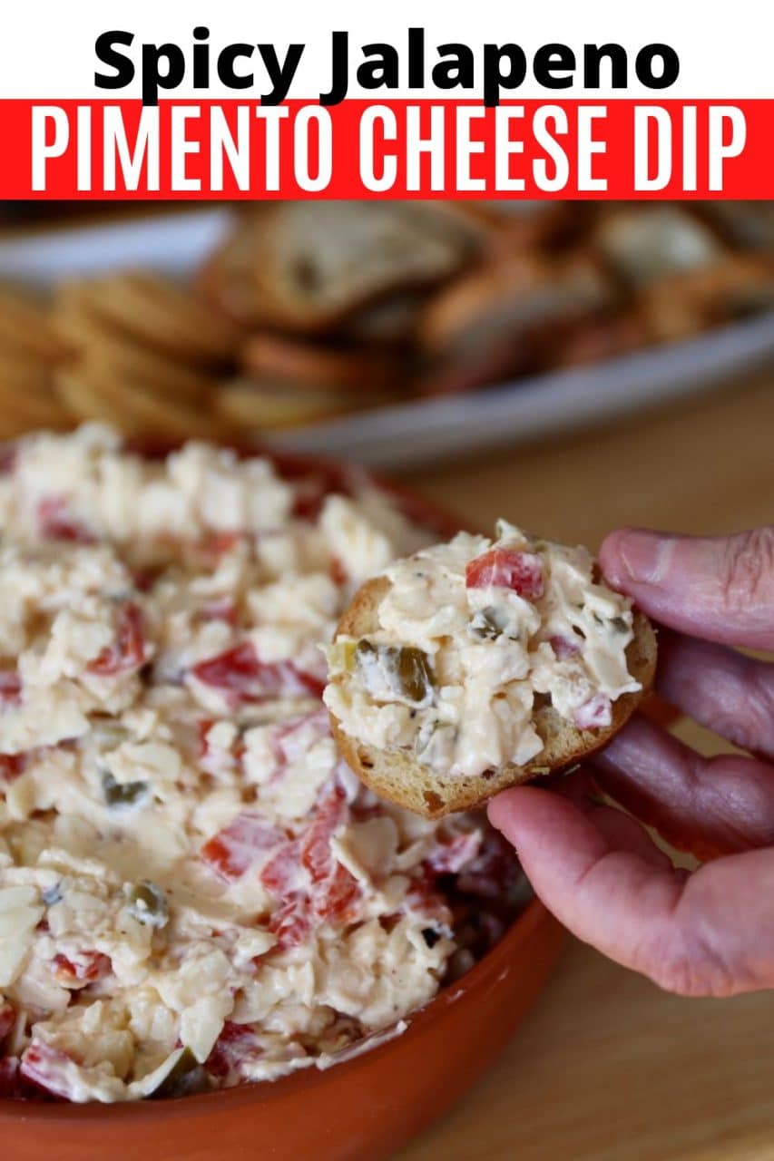 Save our Spicy Jalapeno Pimento Cheese Dip recipe to Pinterest!