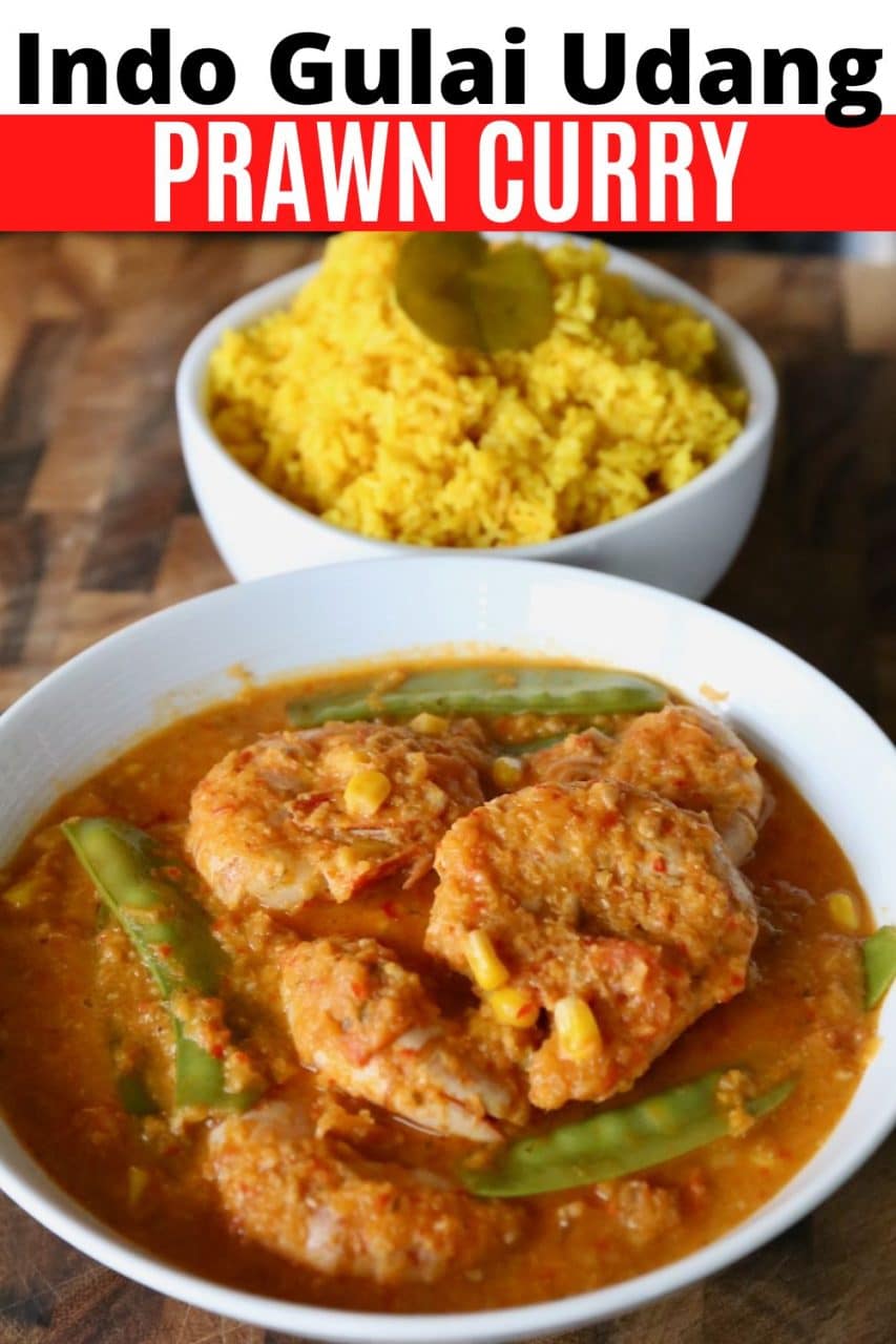 Save our Gulai Udang Indonesian Prawn Curry recipe to Pinterest!