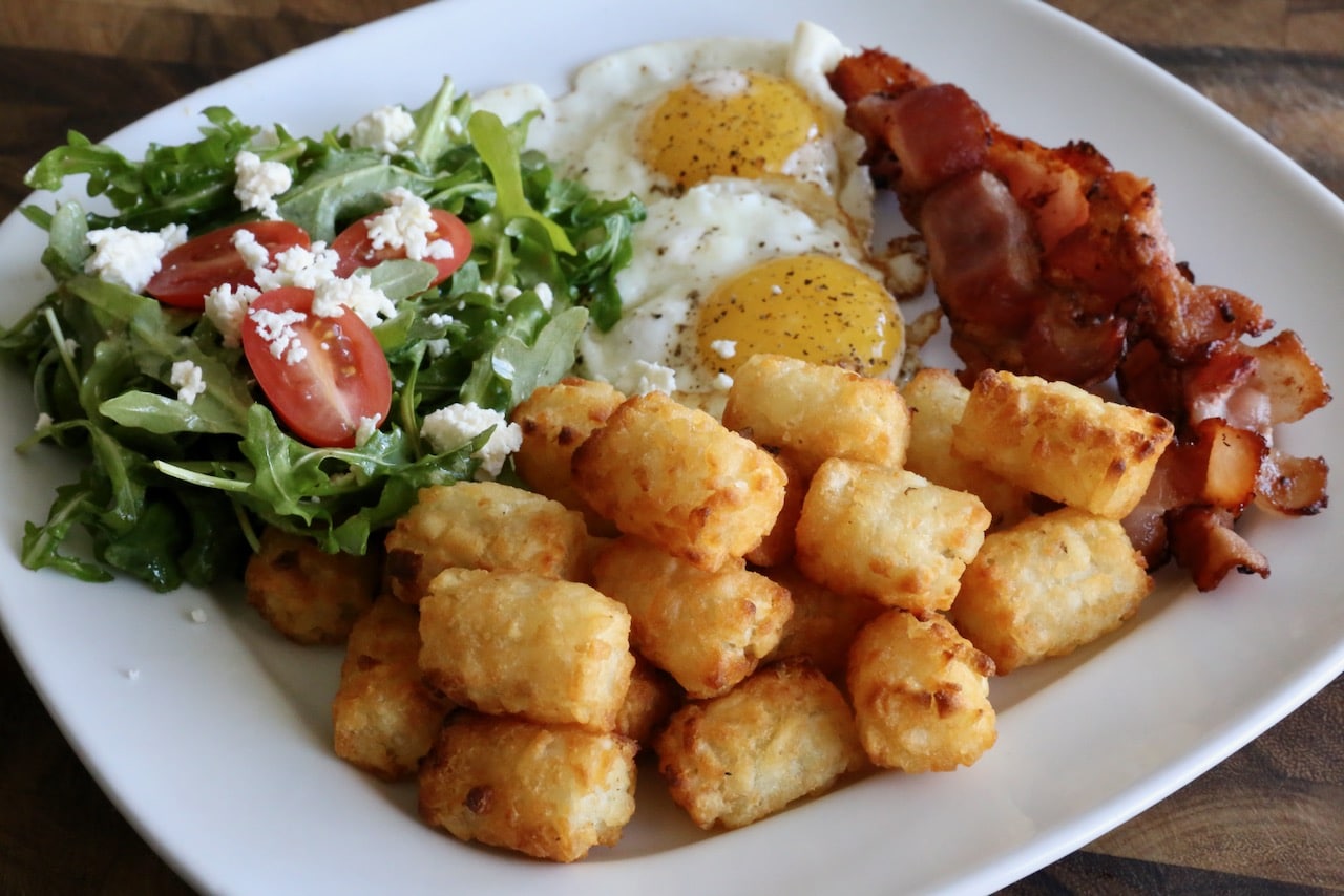 Serve crunchy Tater Tots at brunch with bacon, eggs and a fresh salad.