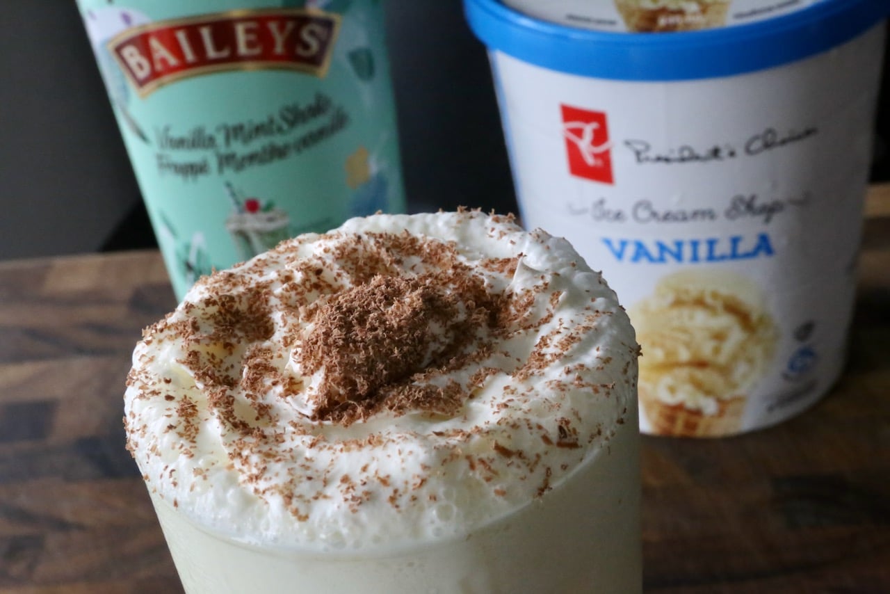 Now you're an expert on how to make a delicious Baileys Vanilla Mint Shake Irish Cream Cocktail!