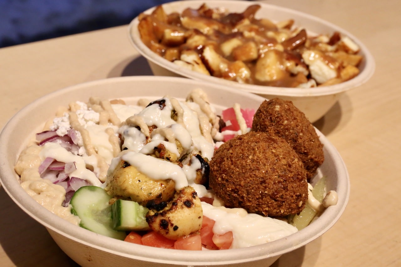 ChickPZ is a casual Middle Eastern restaurant serving healthy rice bowls and famous grilled halloumi poutine.