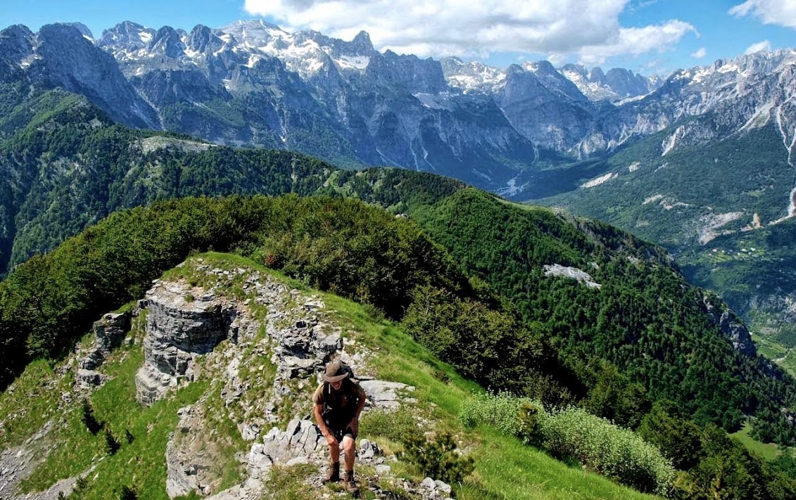 Fitness and nature lovers should book a hiking tour of Valbona National Park at the end of an Albania Road Trip.