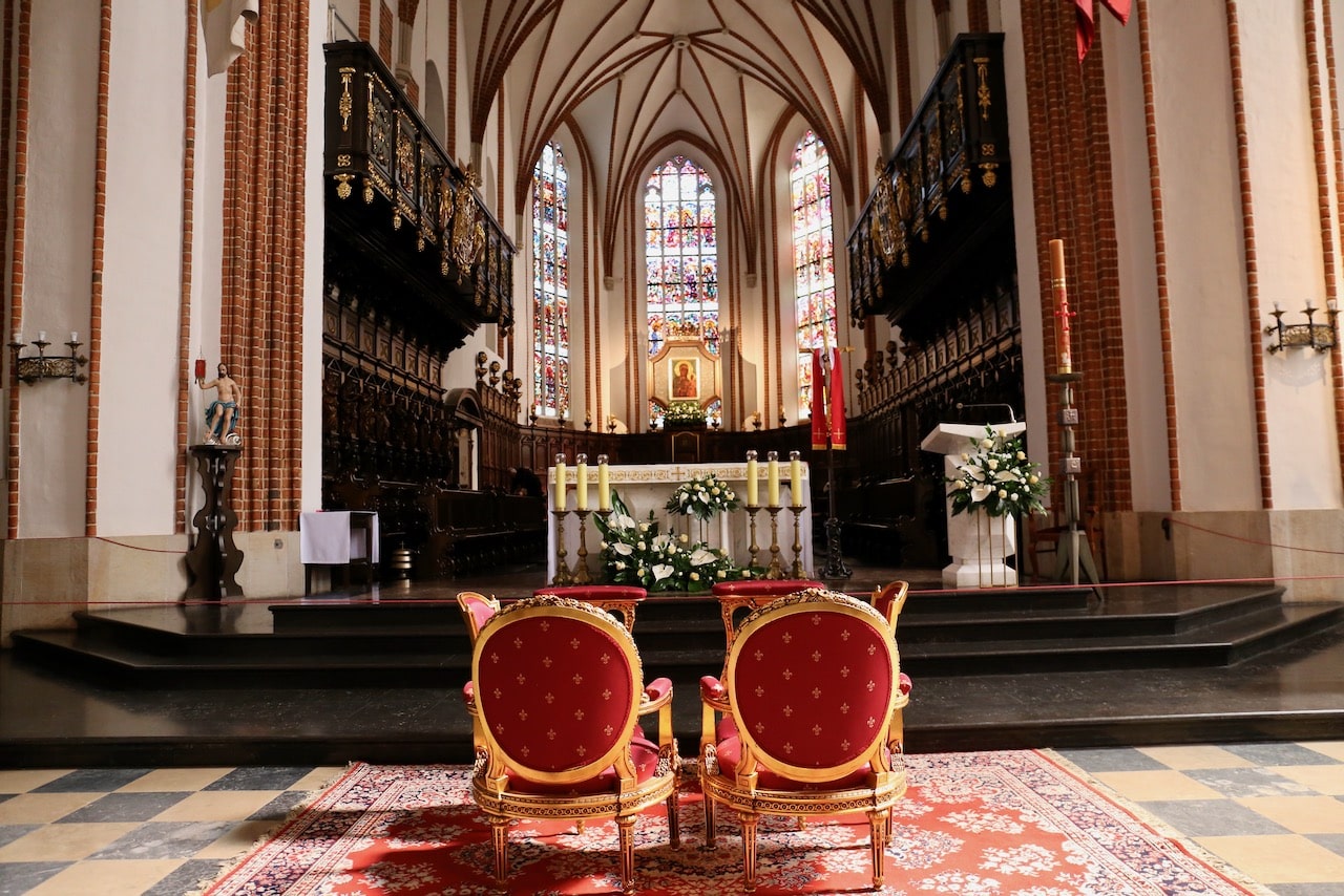 Interior of Cathedral of Saint John in Warsaw.