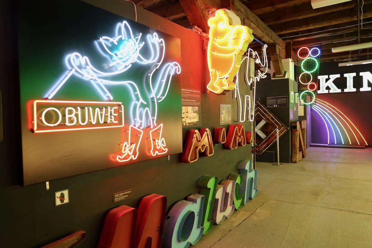 If you're spending a weekend in Warsaw with kids take them to the fun Neon Museum.