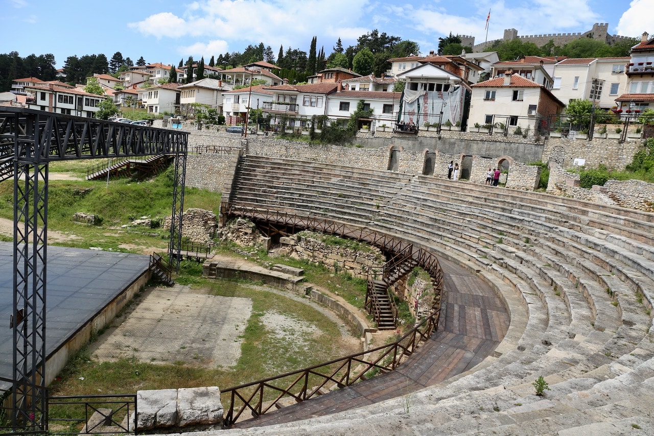 In the summer enjoy a live performance at the Ancient Macedonian Theatre of Ohrid.