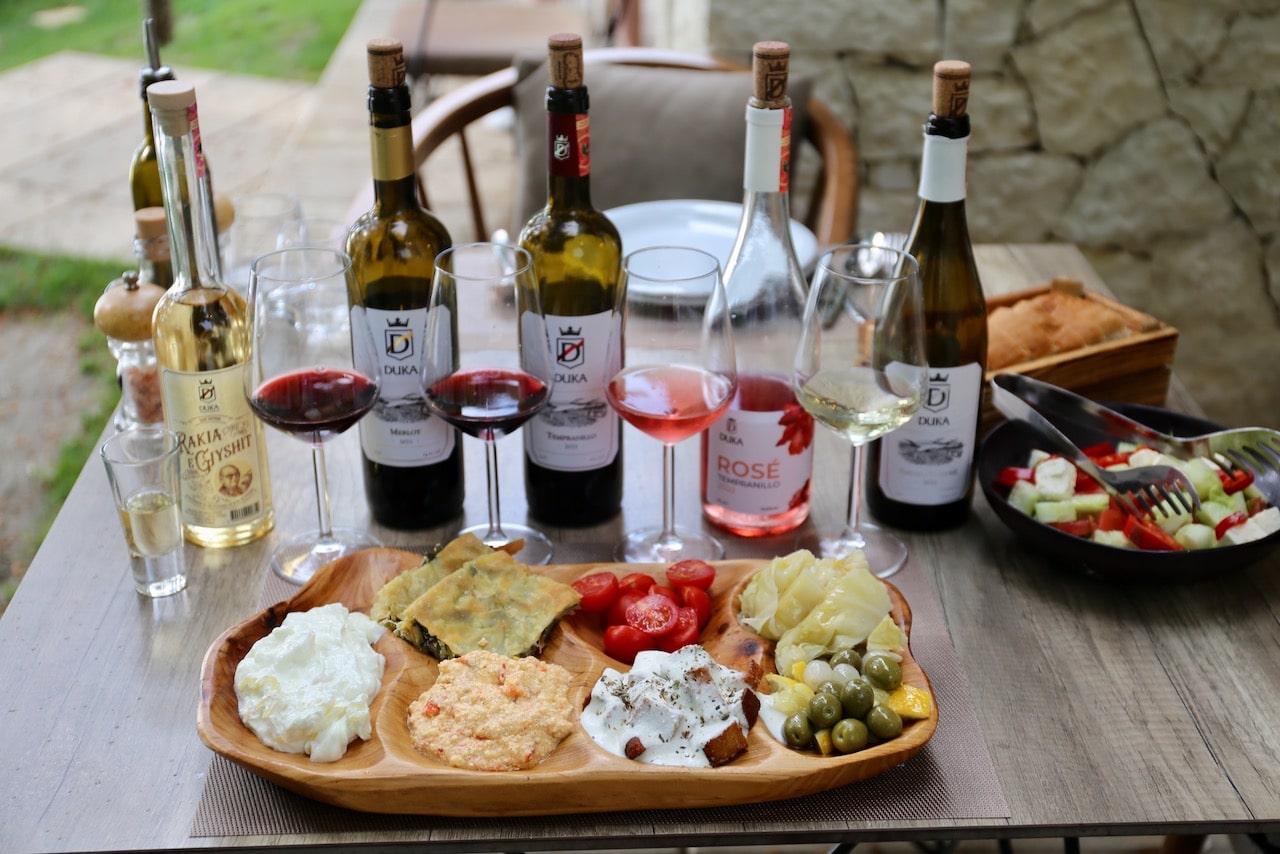 Albania Itinerary For Food Lovers: Visit Duka Winery for a wine tasting and lunch.