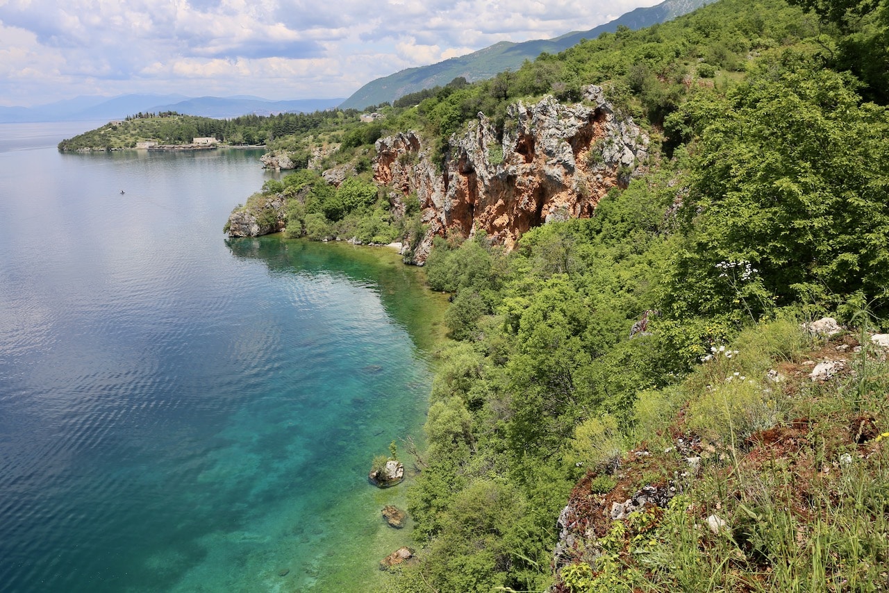 Enjoying a swim in the lake is one of our favourite things to do In Ohrid in the summer. 
