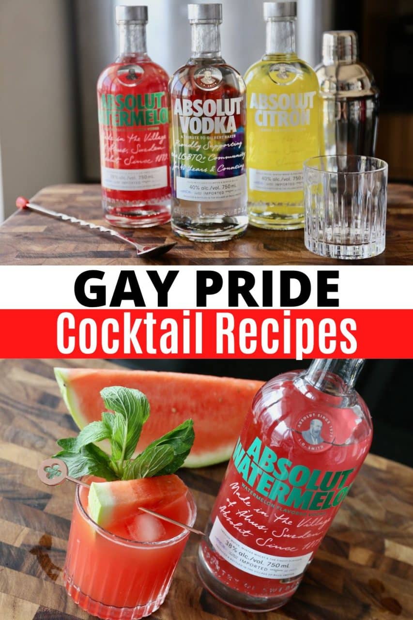 Save our Gay Pride Cocktail Recipe Guide to Pinterest!