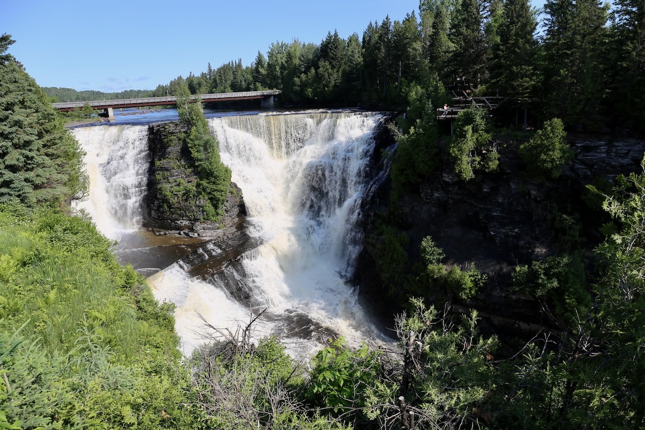 Kakabeka Falls Provincial Park is a short 30 minute drive from Thunder Bay.