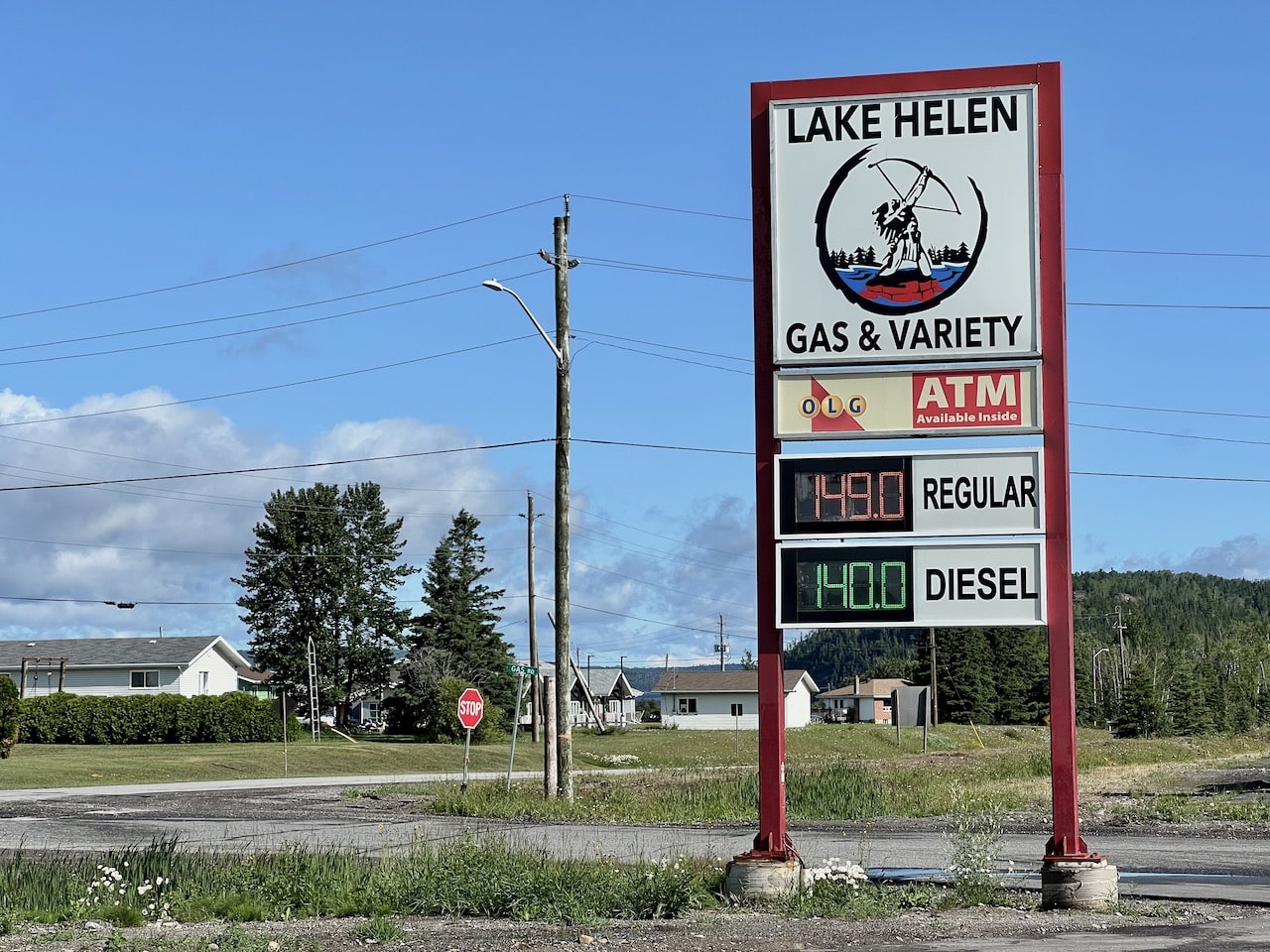 Northern Ontario Road Trip Tip: Gas stations on indigenous land sell gas at considerably cheaper rates. 