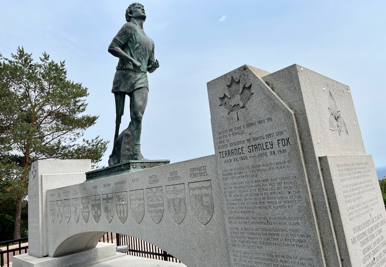 Northern Ontario Road Trip: Terry Fox Memorial and Lookout in Thunder Bay. 