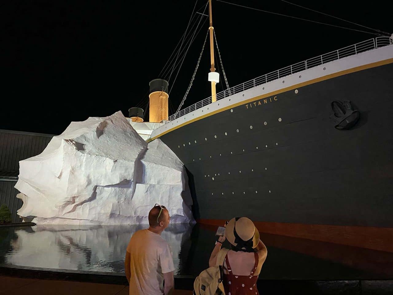 The Titanic Museum Attraction features an (almost) life-size replica of the doomed ship's bow.
