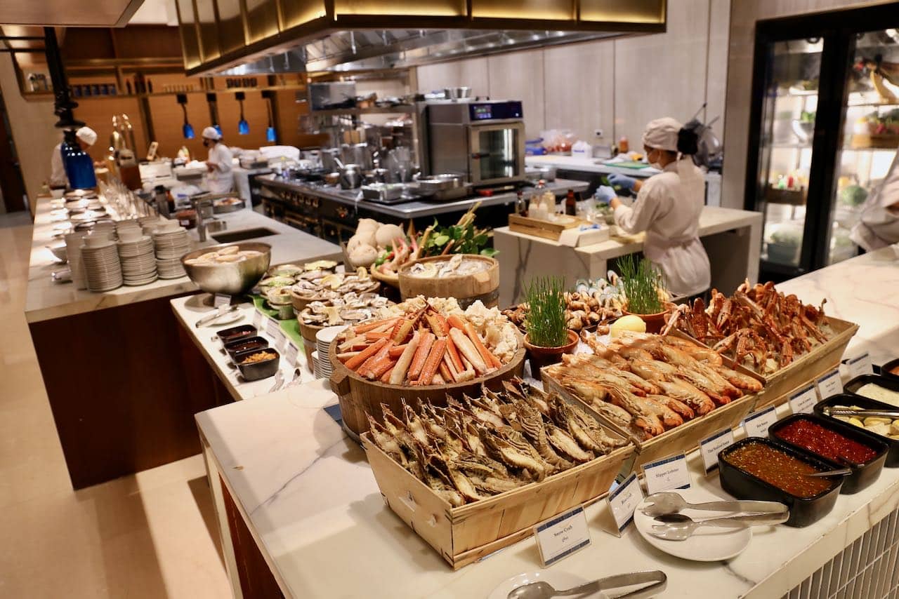The hotel is famous for having one of the best buffets in Bangkok served at FLOW.