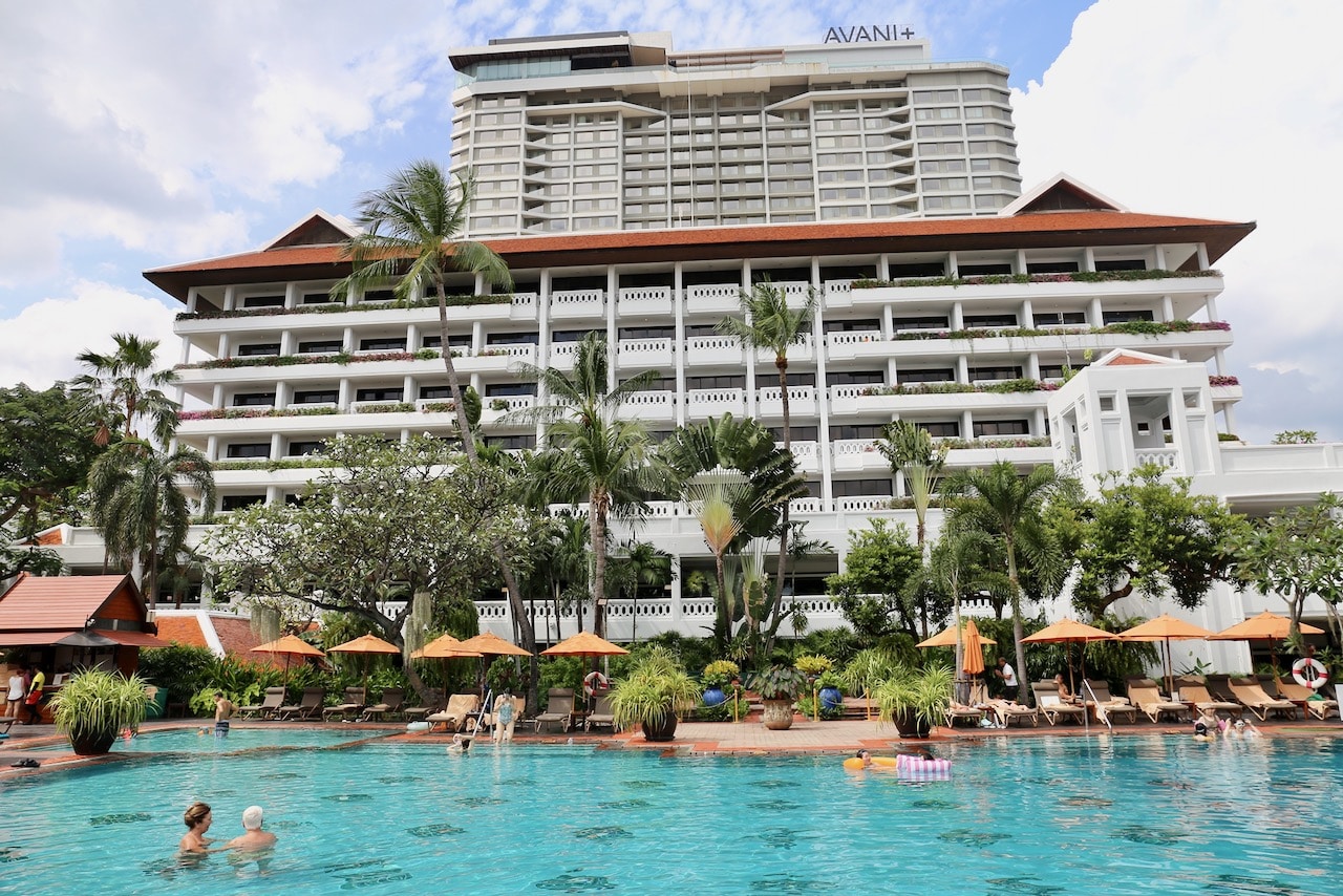 Anantara Riverside Bangkok boasts the largest swimming pool in the city. 