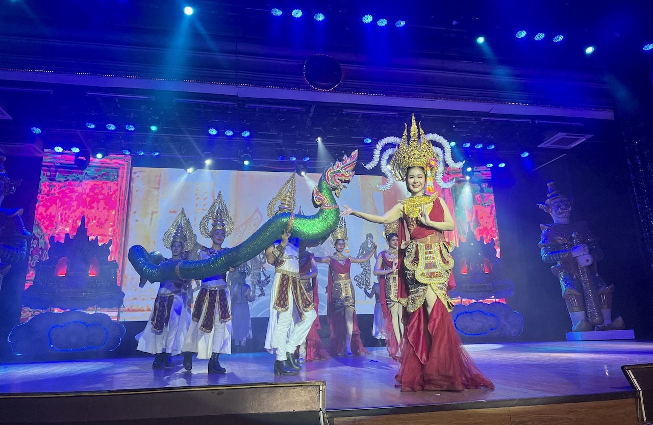 Enjoy Thai and Western dance numbers at Golden Dome Cabaret in Bangkok.