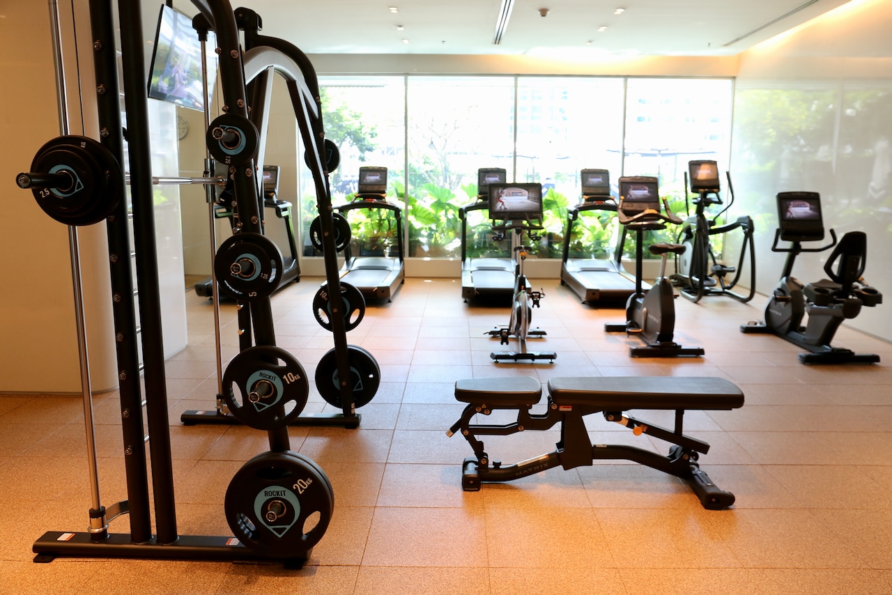 Le Méridien Bangkok fitness centre.