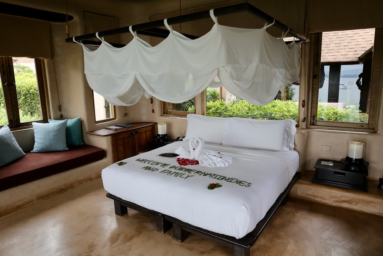 The Naka Island Resort Phuket villa bedroom.