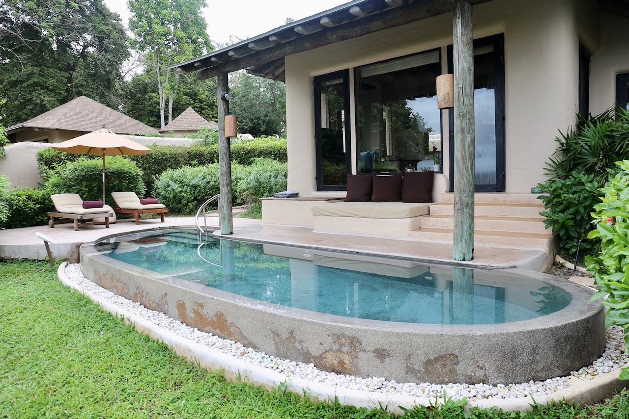 The Naka Island Resort Phuket villa swimming pool.