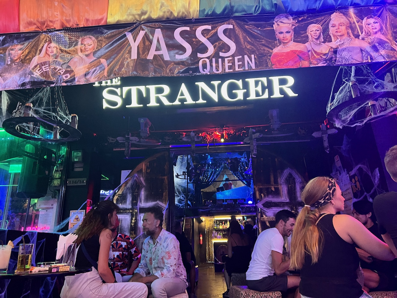 Gays on holiday should visit The Stranger Bar to watch some of Bangkok's best drag queens perform.