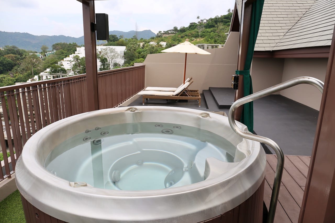 Hyatt Regency Phuket Resort Suite with Whirlpool on a terrace.