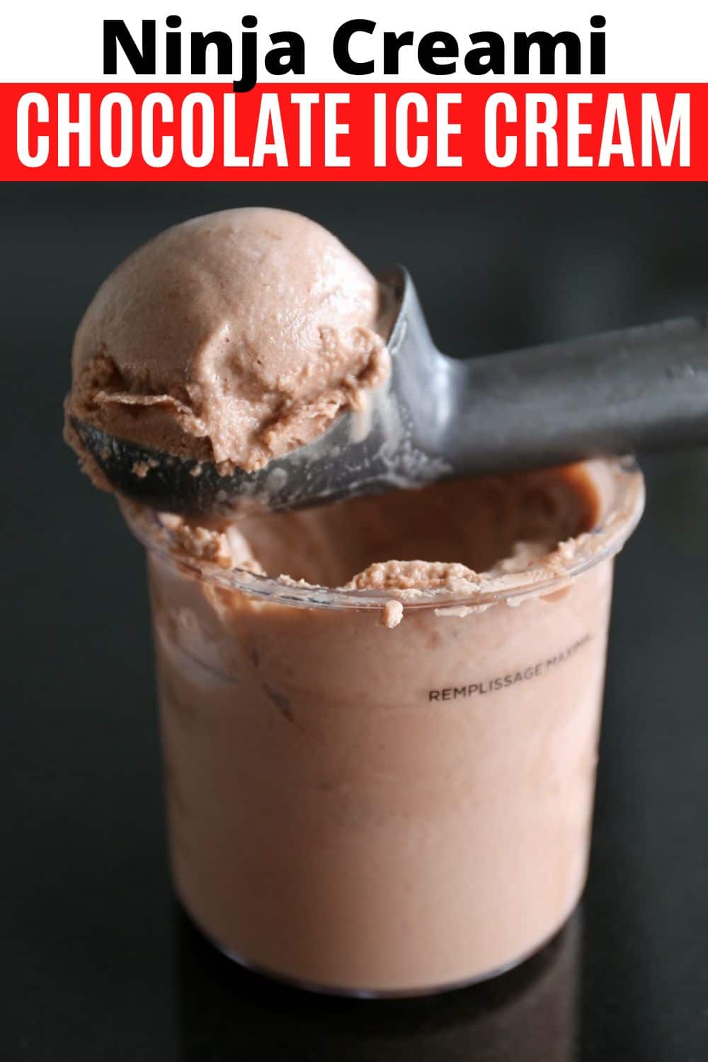 Ninja Creami Chocolate Ice Cream Recipe Made With Milk | DobbernationLOVES