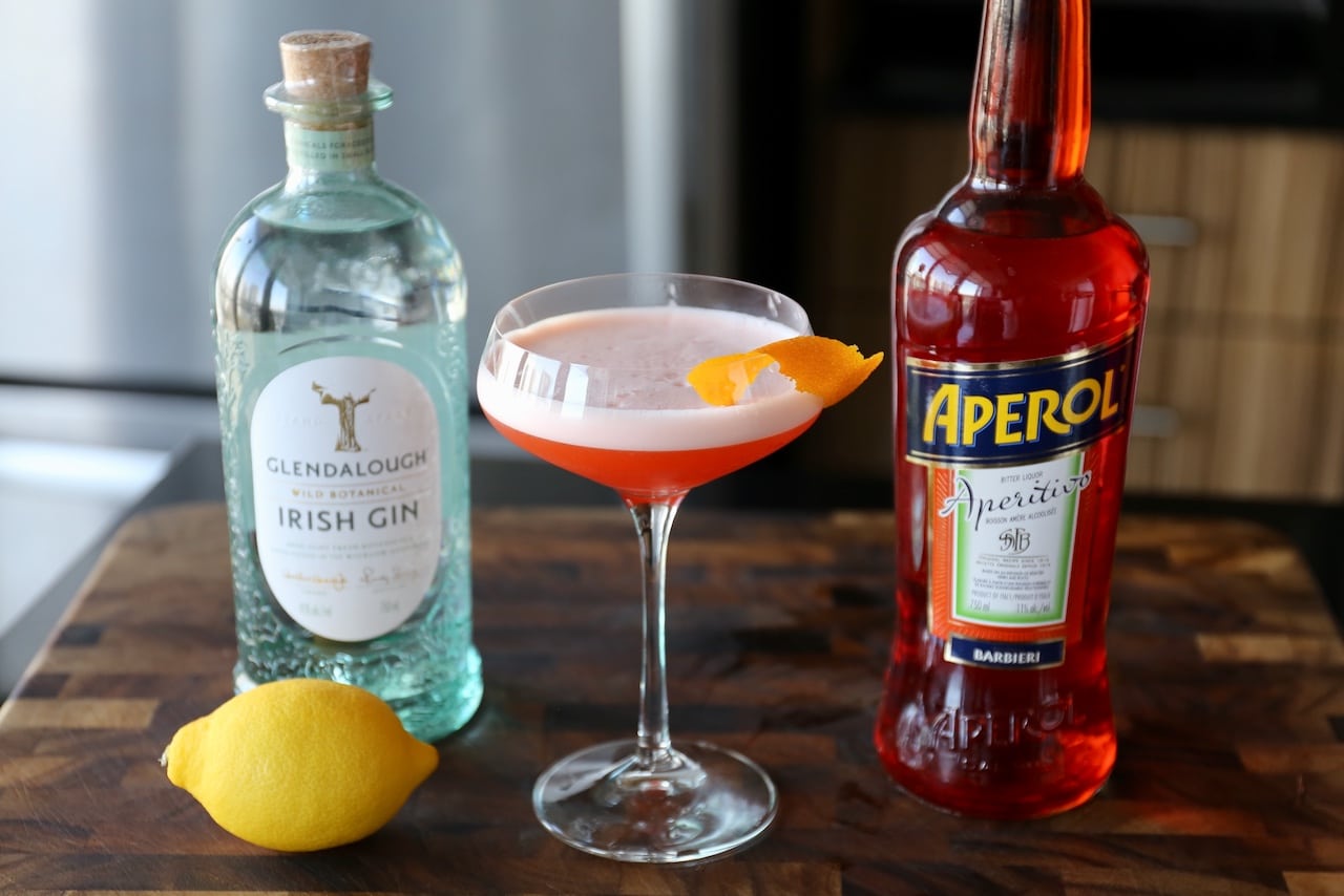 Aperol Sour Cocktail Drink Recipe